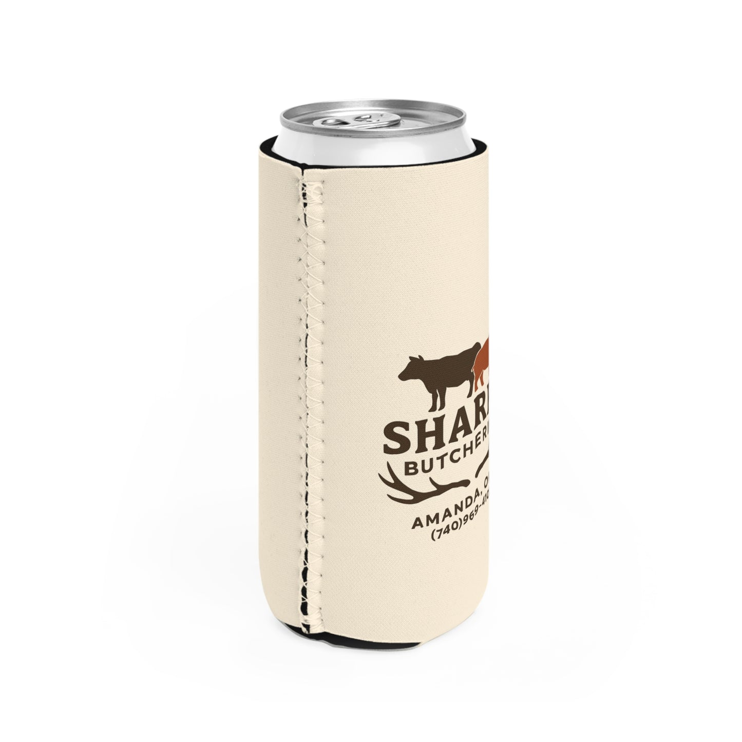 Sharp's Butchering Slim Can Koozie