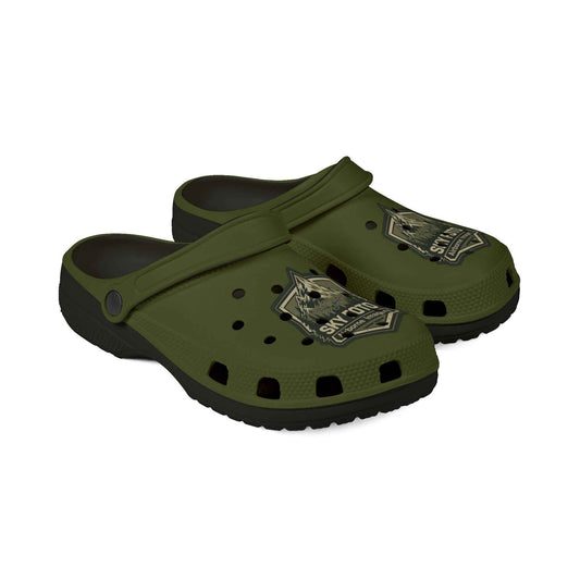 Sky Foto Foam Clogs - Military Green with Black Soles