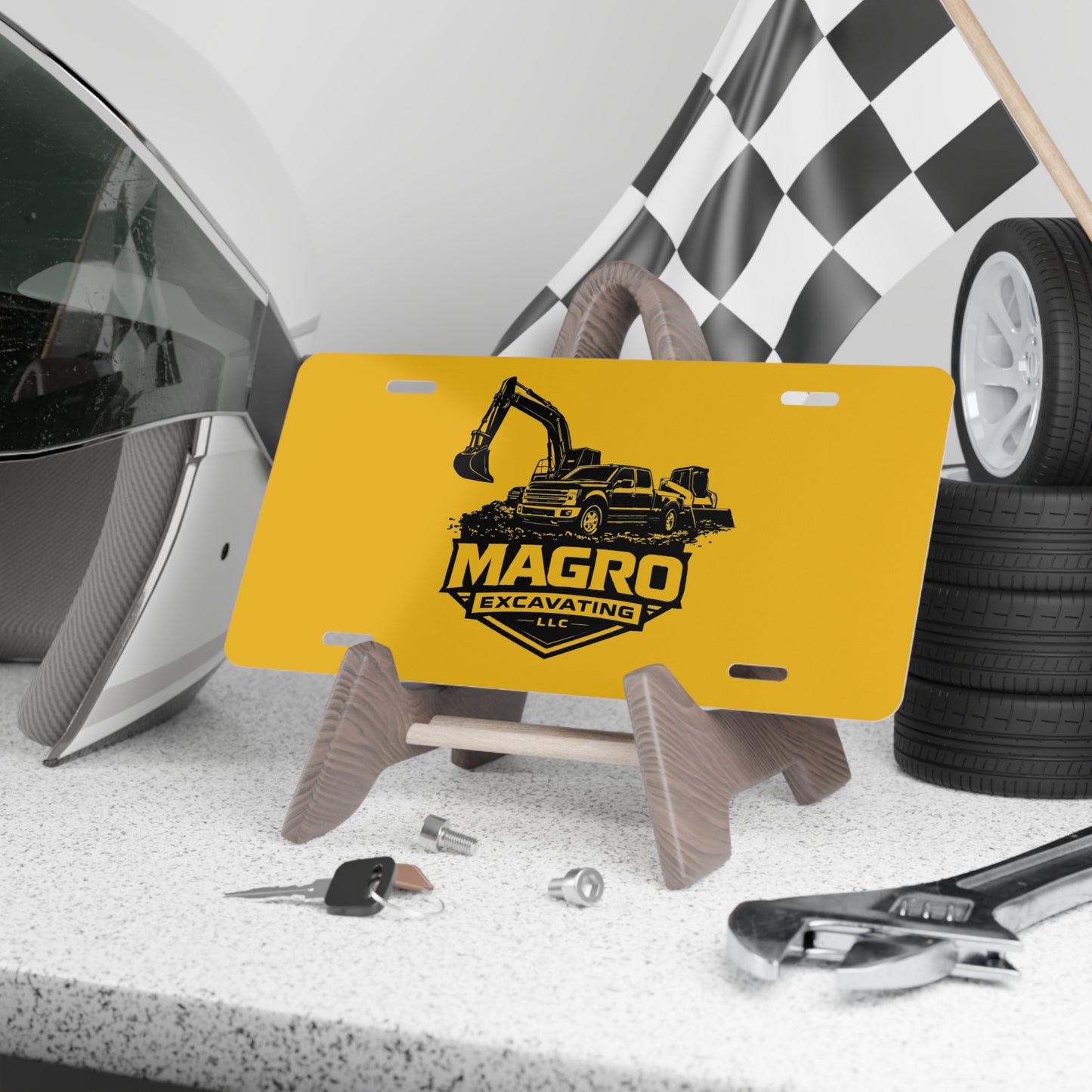 MAGRO Excavating Vanity Plate