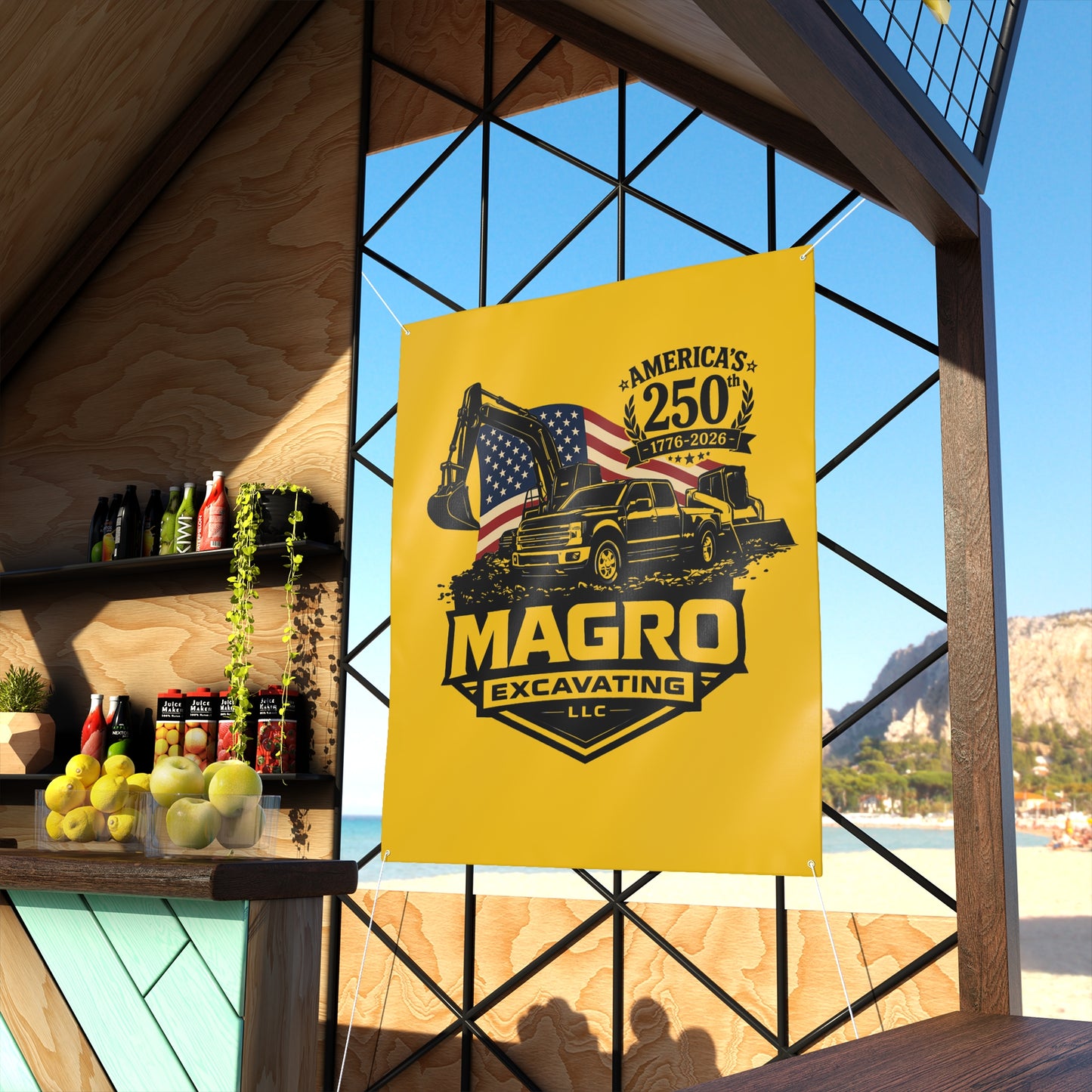 MAGRO Excavating America 250 Banner