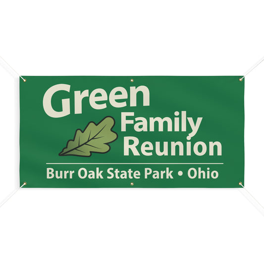 Green Family Reunion Banner