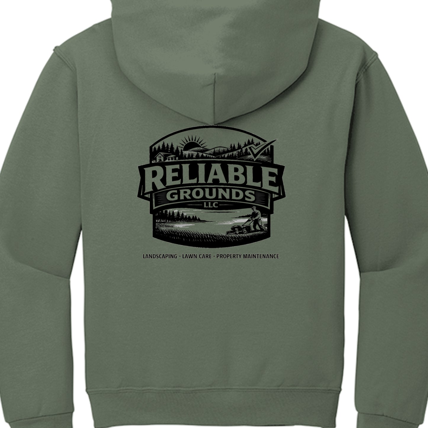 Military Green Heather - BACK