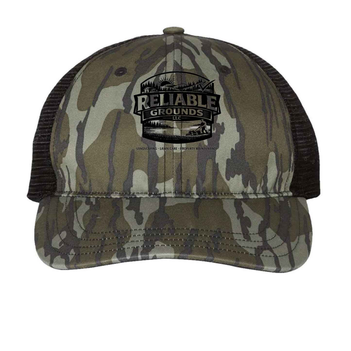 Mossy Oak Bottomland/ Black - FRONT