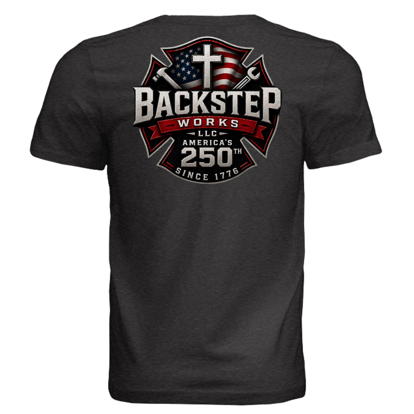 BLK HTHR TRIBLND - 3413C - BACK