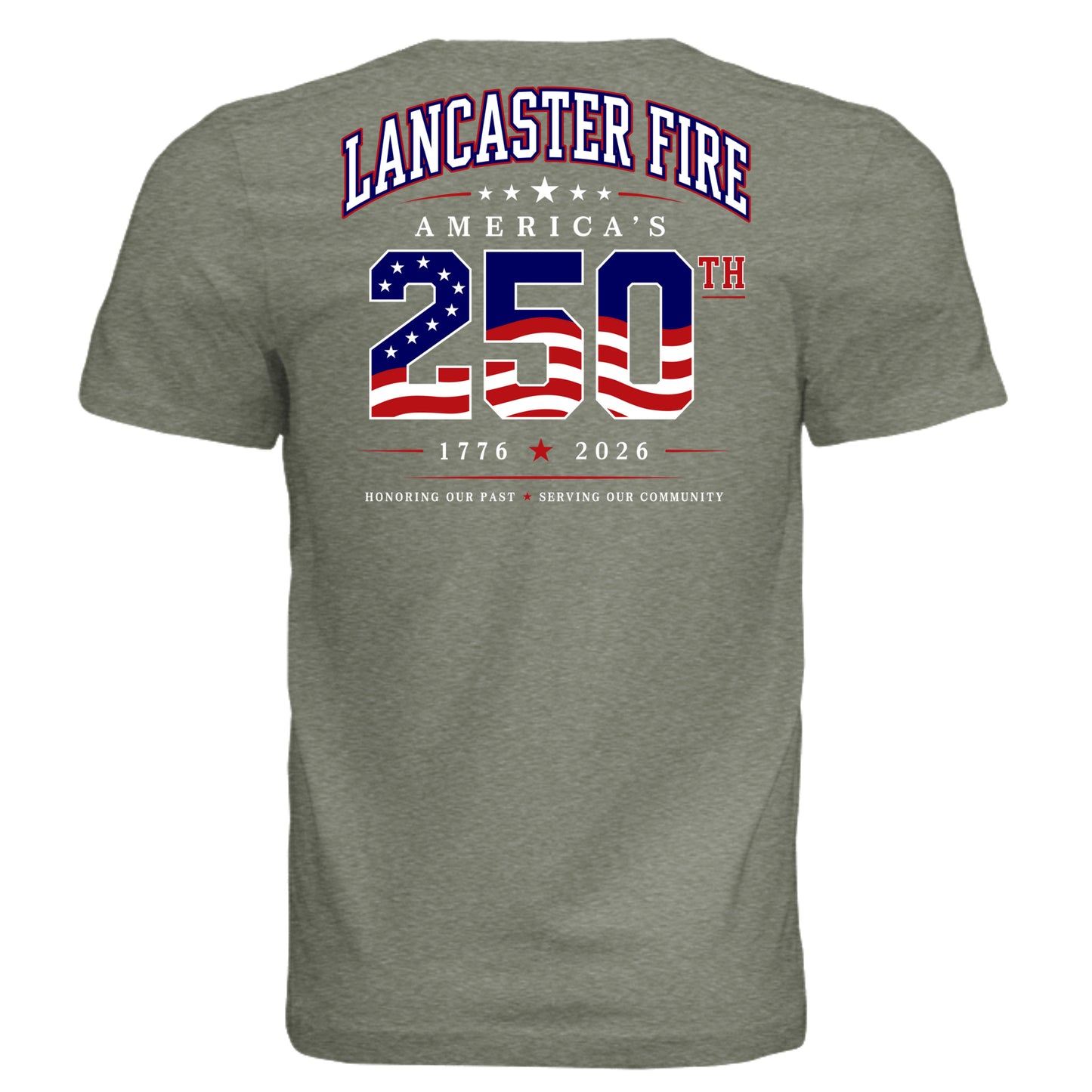 Military Green Triblend - 3413C - BACK