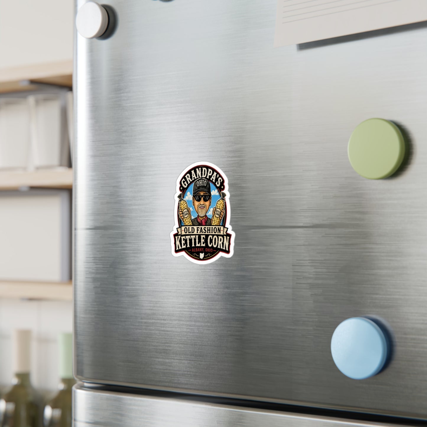 Grandpa’s Old Fashion Kettle Corn Vinyl Decal