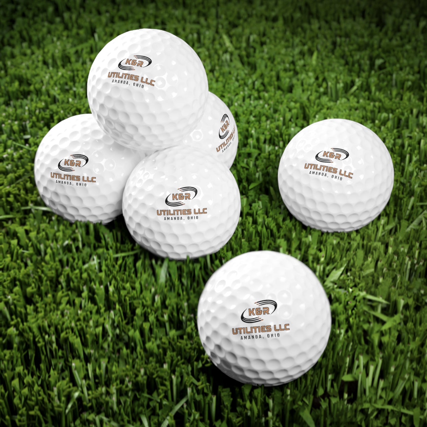 K&R Utilities Golf Balls, 6pcs