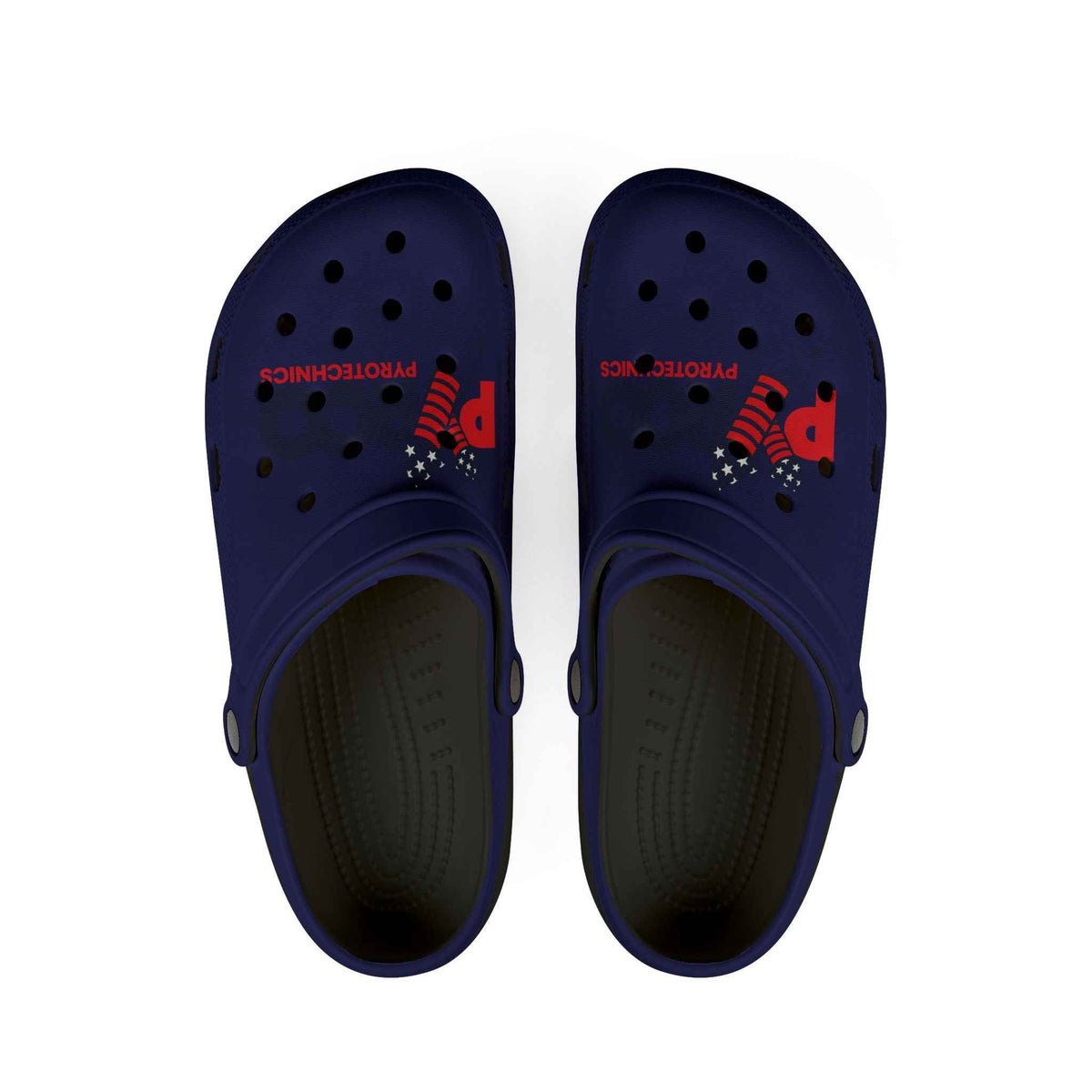 Pyroo Pyrotechnics Foam Clogs - Navy