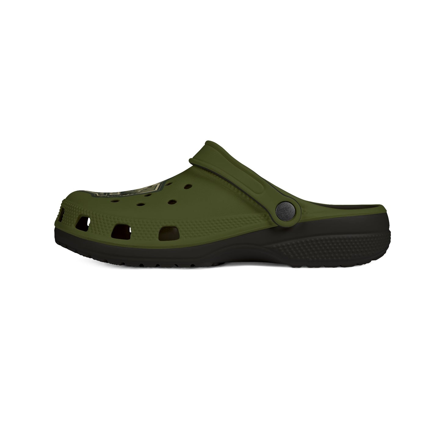 Sky Foto Foam Clogs - Military Green with Black Soles