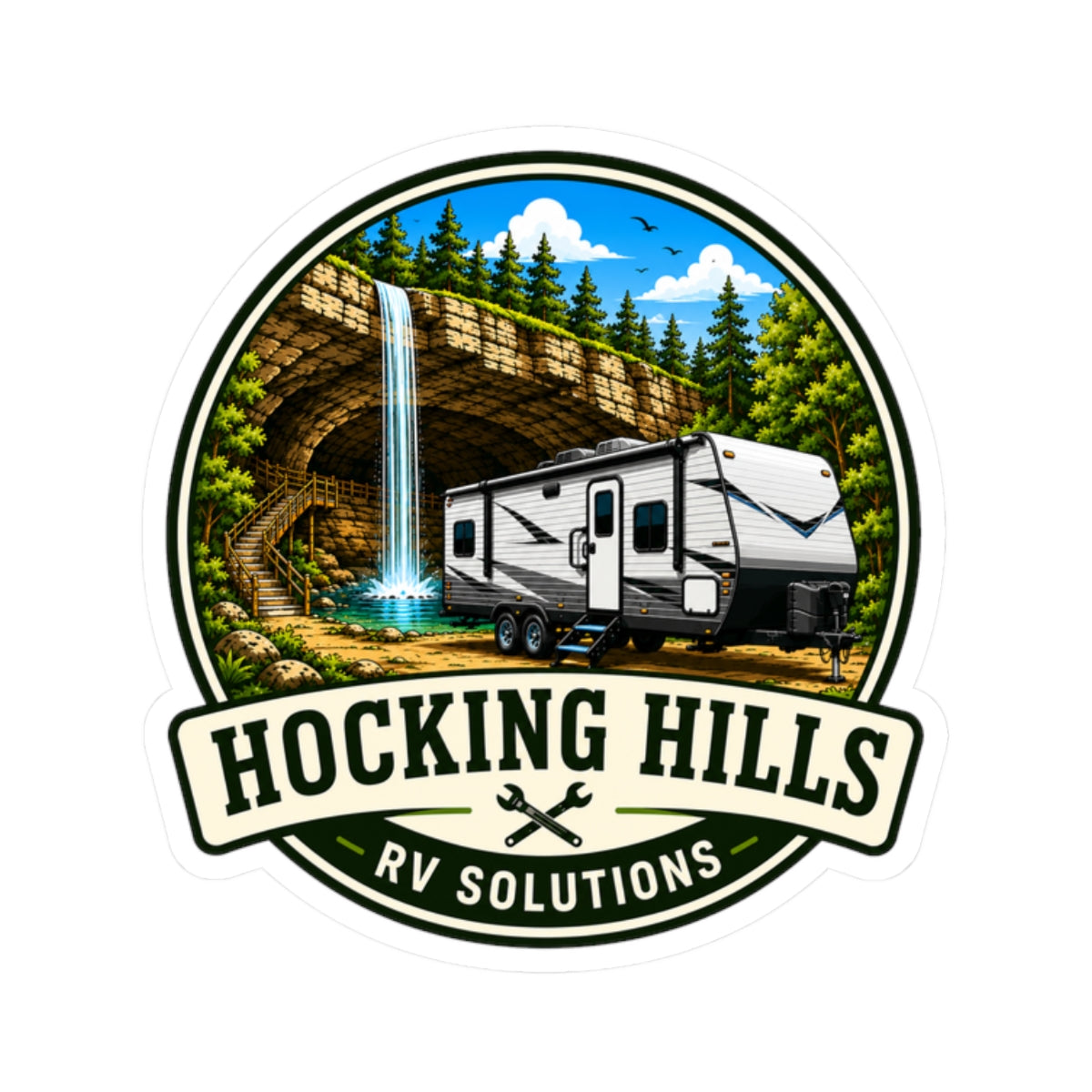 Hocking Hills RV Solutions Sticker