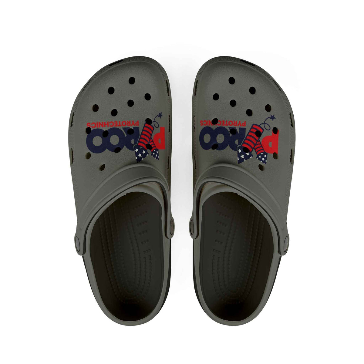 Pyroo Pyrotechnics Foam Clogs