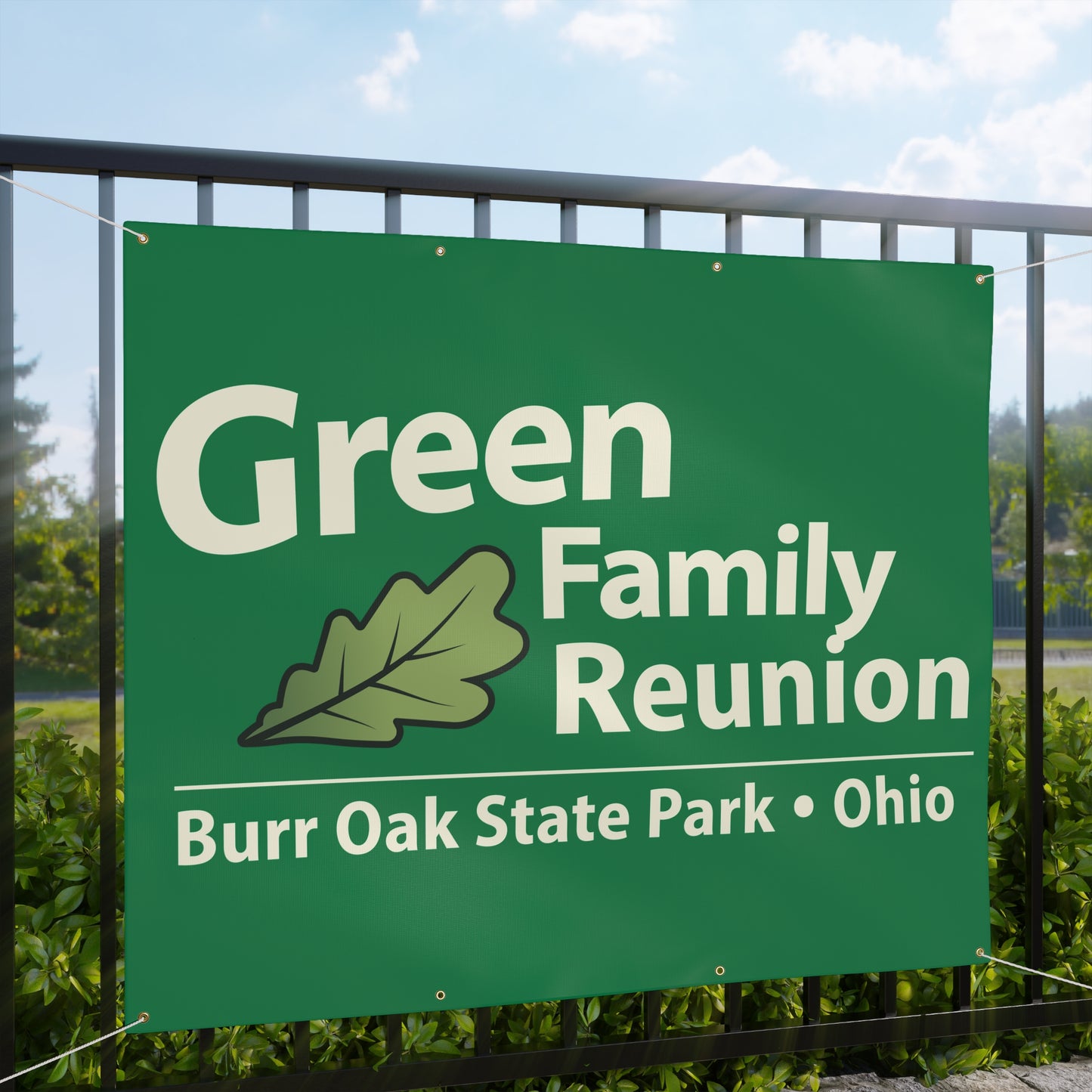 Green Family Reunion Banner