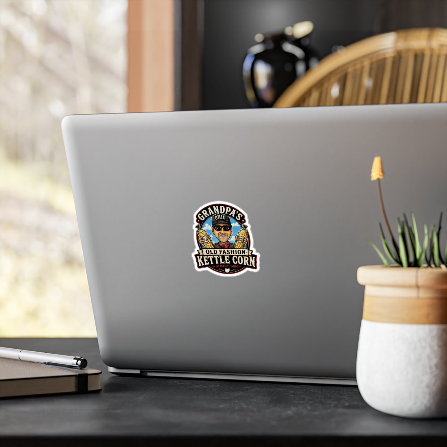Grandpa’s Old Fashion Kettle Corn Vinyl Decal