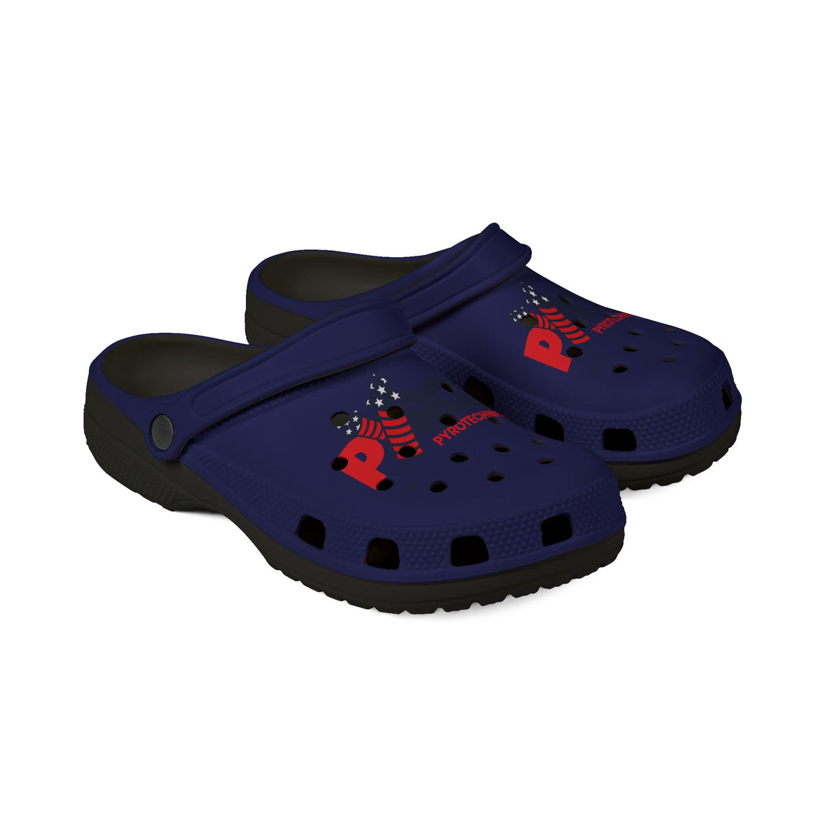 Pyroo Pyrotechnics Foam Clogs - Navy