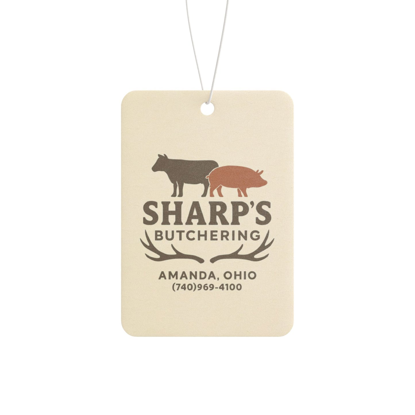 Sharp's Butchering Car Air Freshener