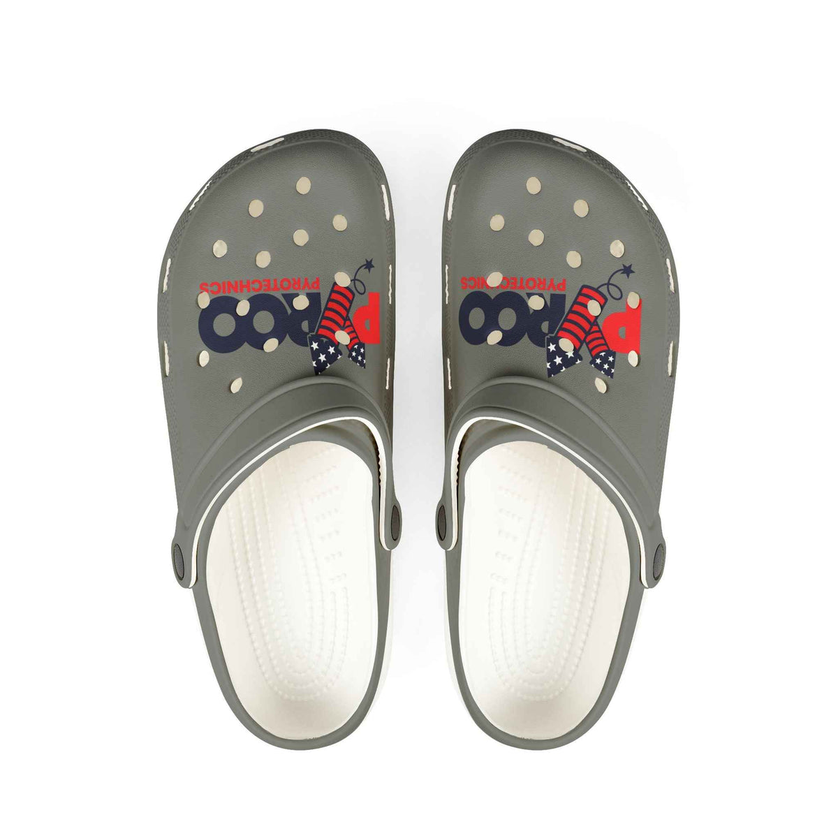 Pyroo Pyrotechnics Foam Clogs