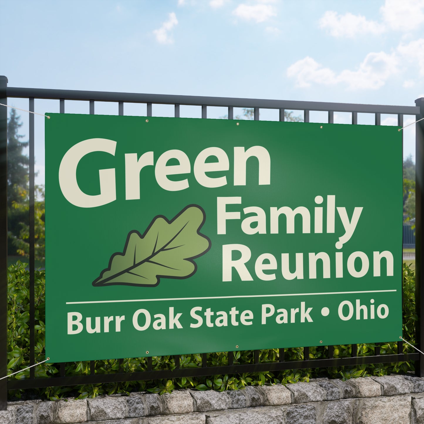 Green Family Reunion Banner