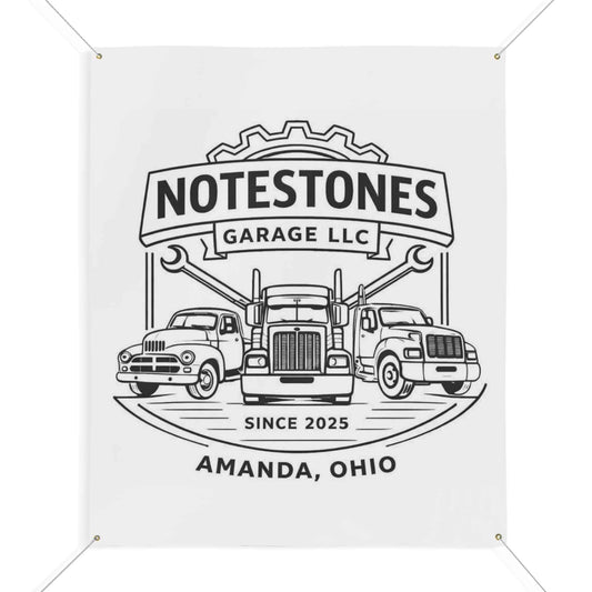 Notestones Garage LLC Black Logo Banner