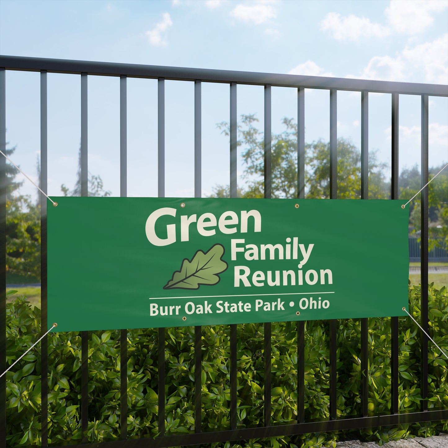 Green Family Reunion Banner
