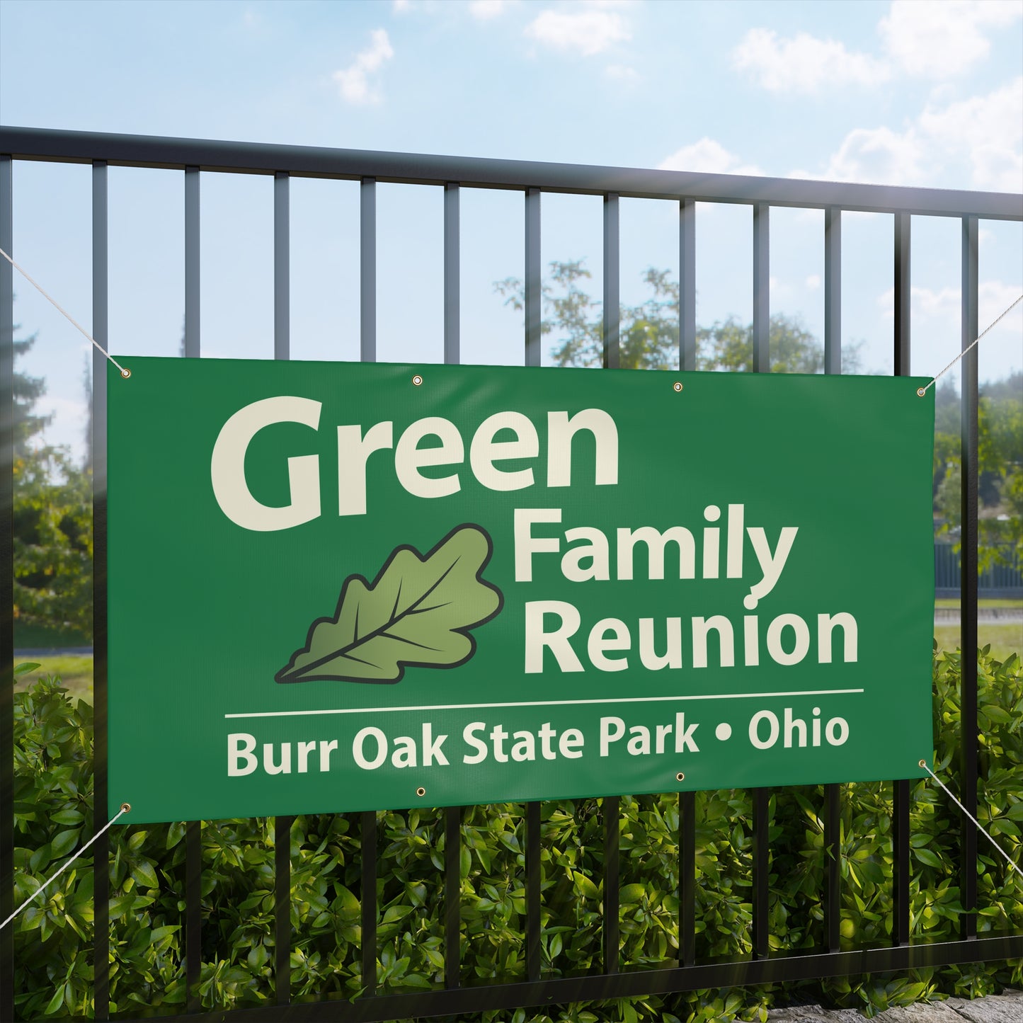 Green Family Reunion Banner