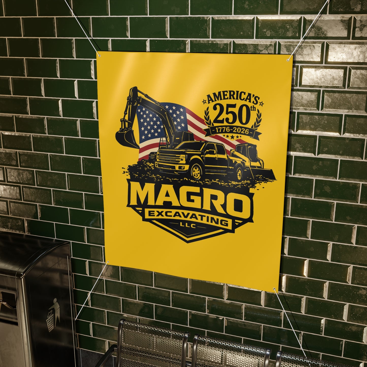 MAGRO Excavating America 250 Banner