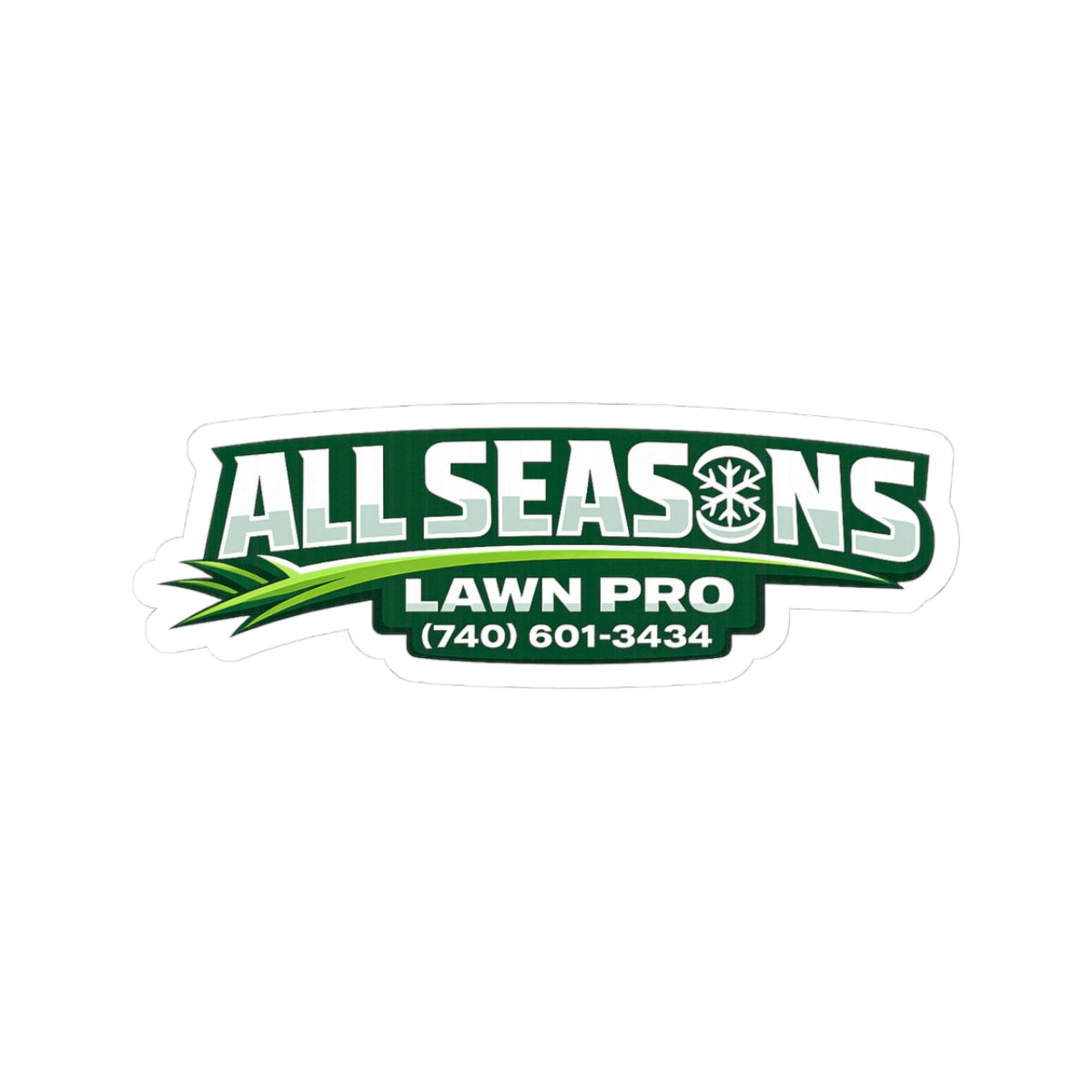 All Seasons Lawn Pro Sticker
