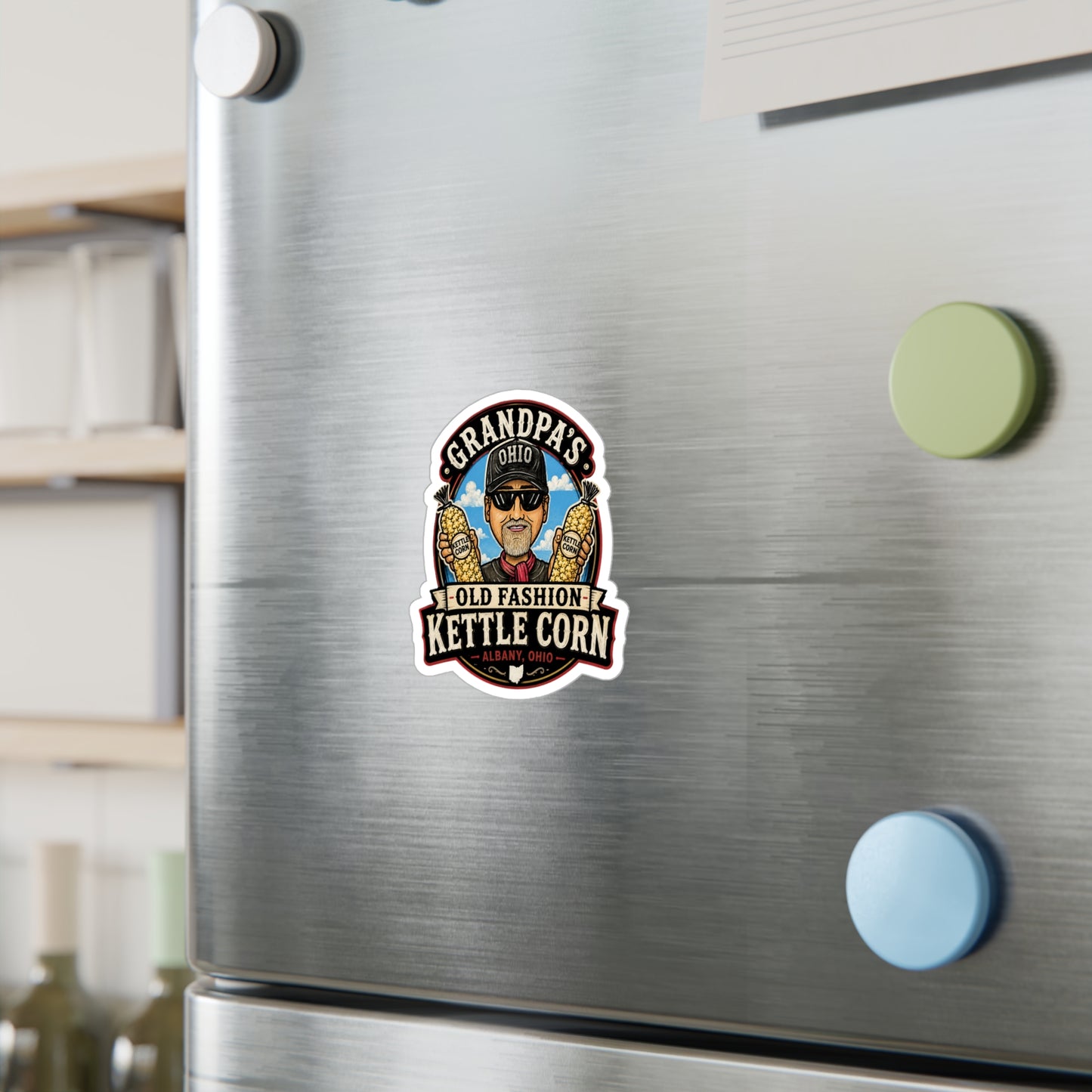 Grandpa’s Old Fashion Kettle Corn Vinyl Decal