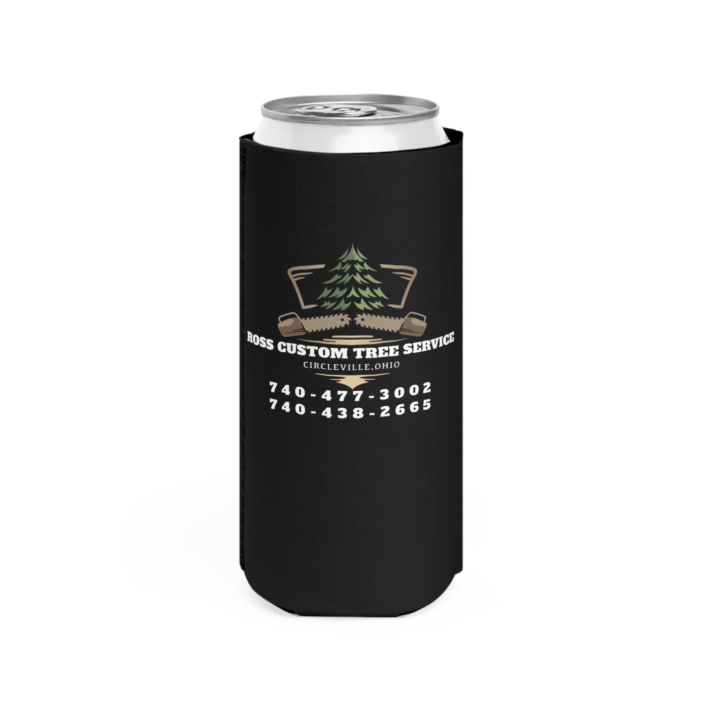 Ross Custom Tree Service Slim Can Koozie