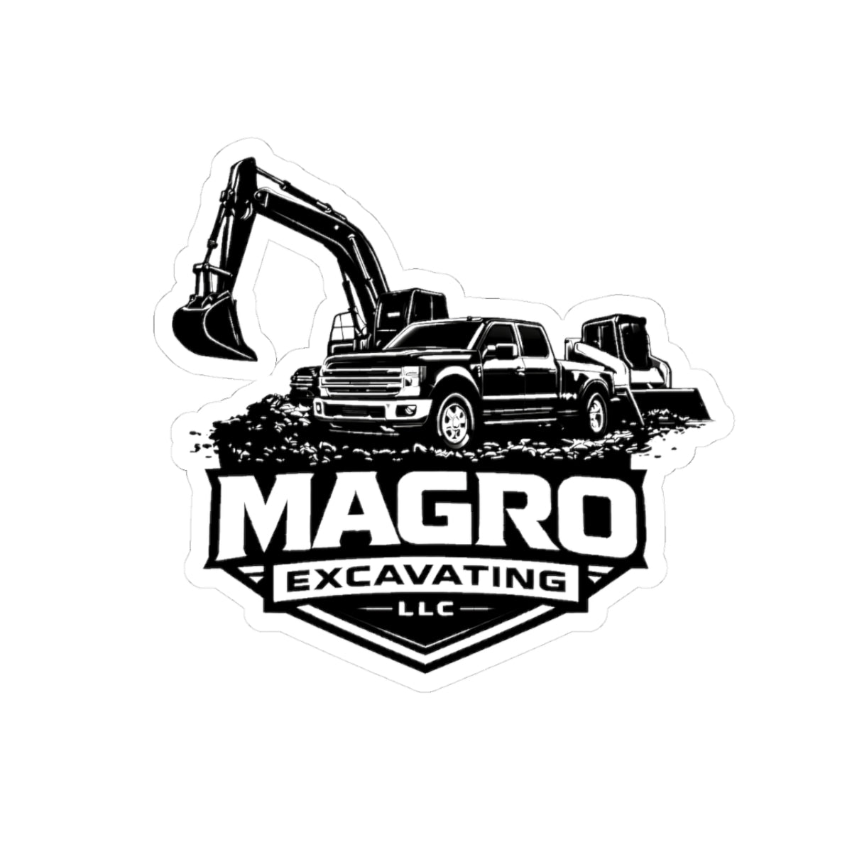 MAGRO Excavating Sticker