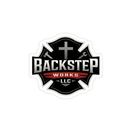 Backstep Works Waterproof Transparent Logo Sticker