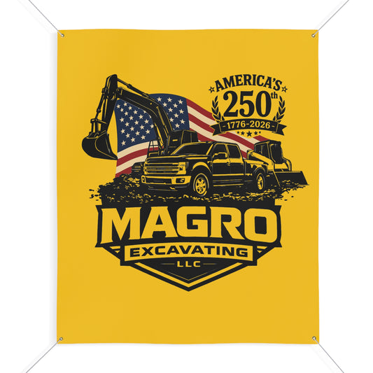 MAGRO Excavating America 250 Banner