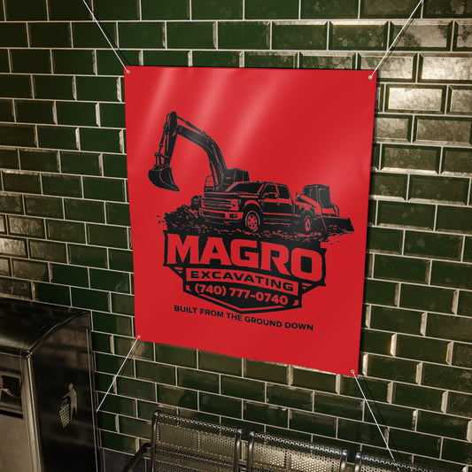 MAGRO Excavating Red Banner