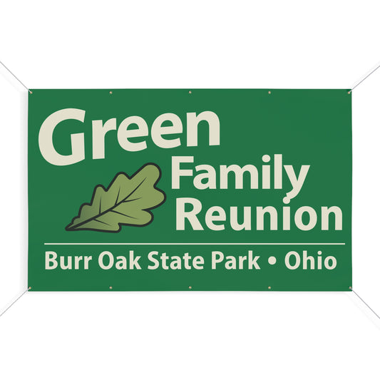 Green Family Reunion Banner