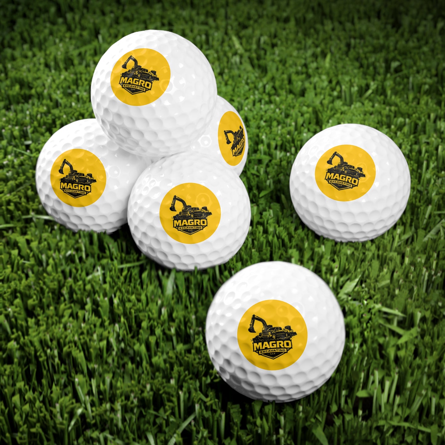 MAGRO Excavating Golf Balls, 6pcs