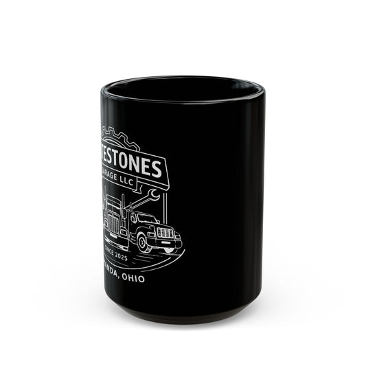Notestones Garage Black Coffee Mug (11oz/15oz)