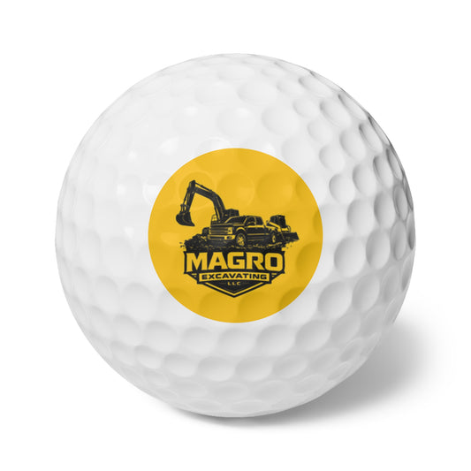 MAGRO Excavating Golf Balls, 6pcs