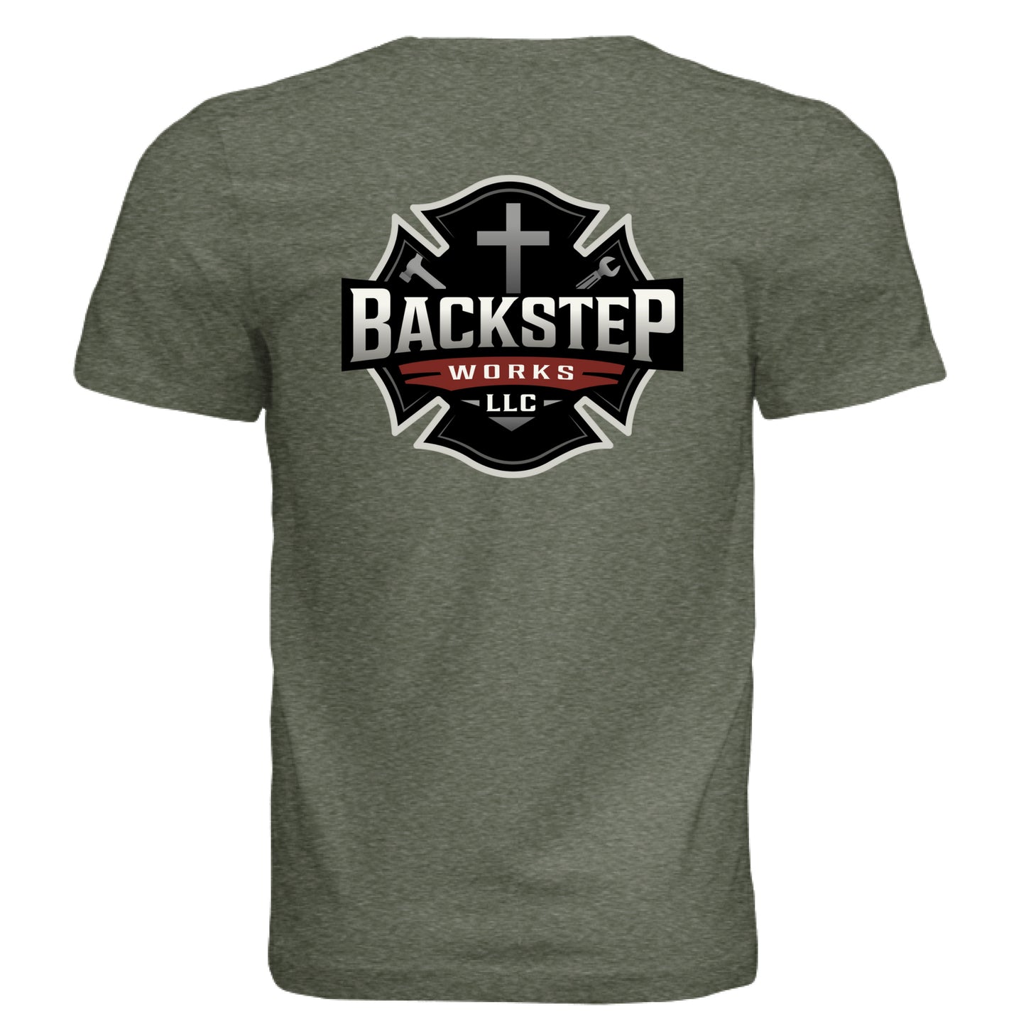 Military Green Triblend - BACK