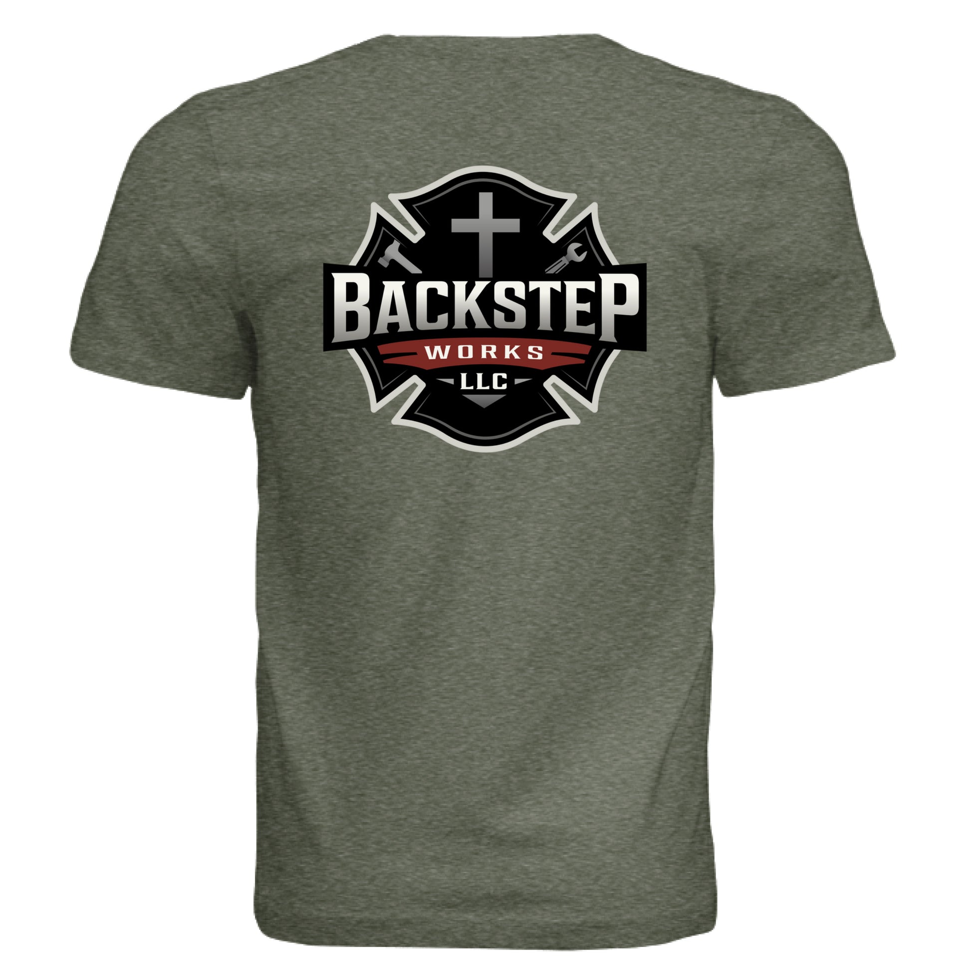 Military Green Triblend - BACK