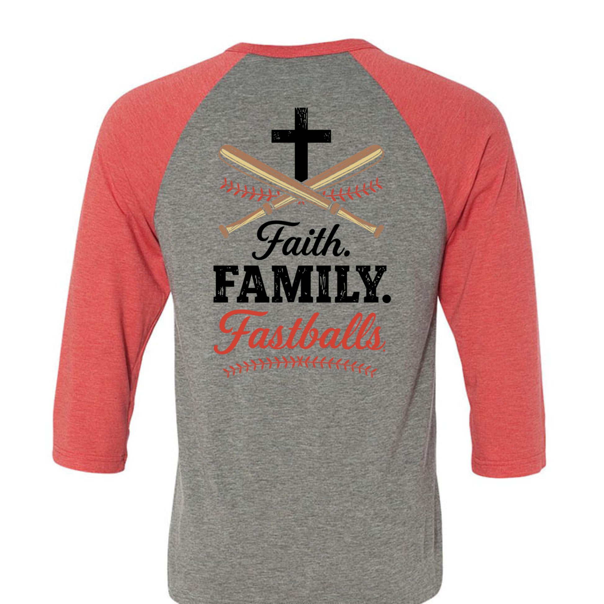 GREY/LT RED TRIBLEND - BACK
