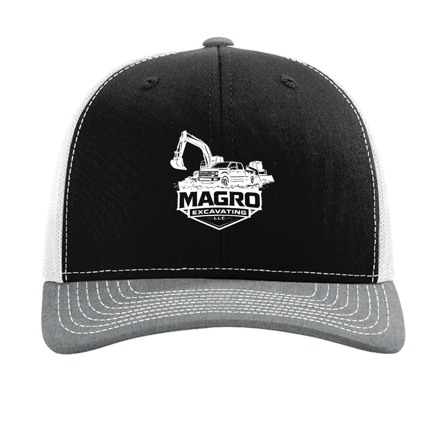 Black/ White/ Heather Grey - FRONT