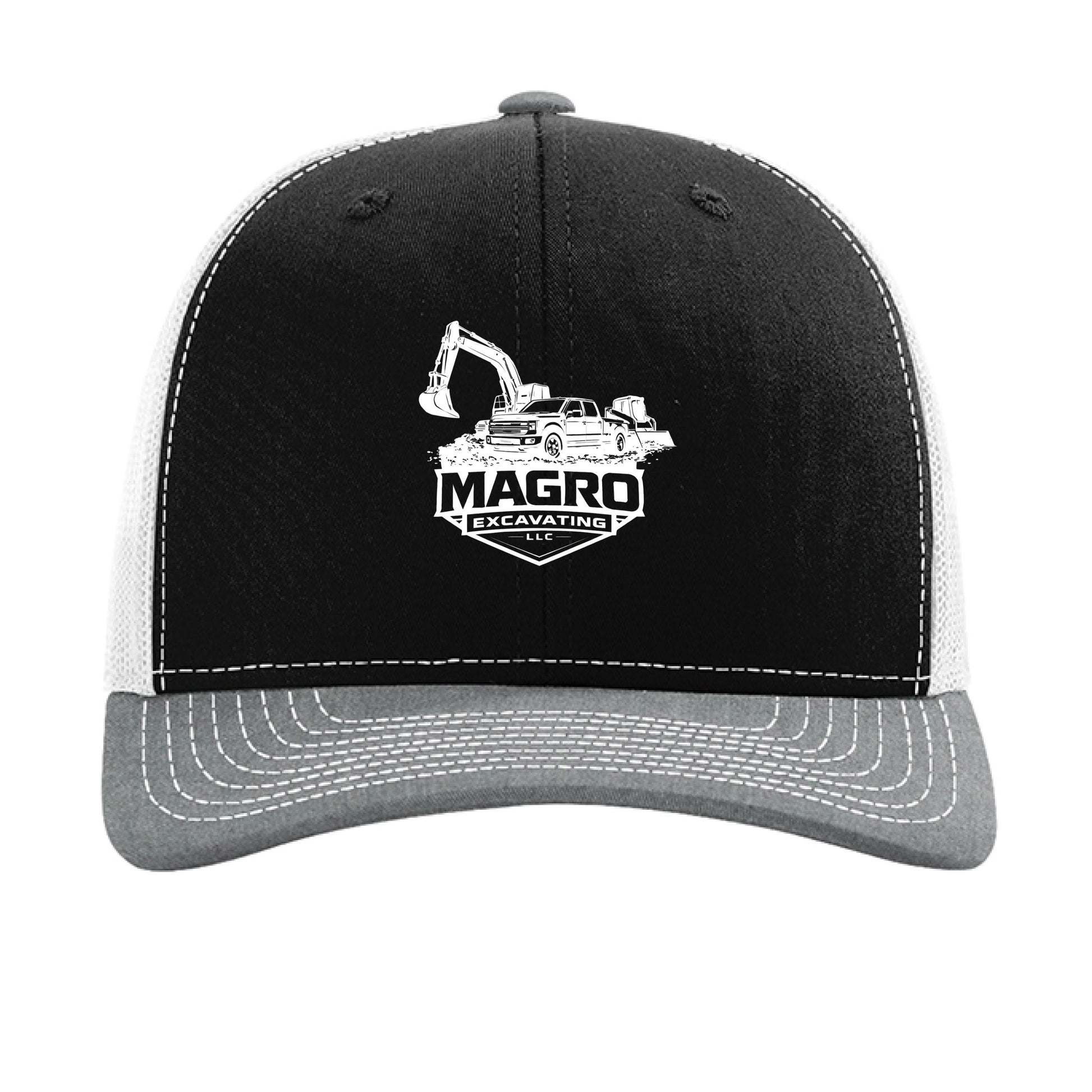 Black/ White/ Heather Grey - FRONT