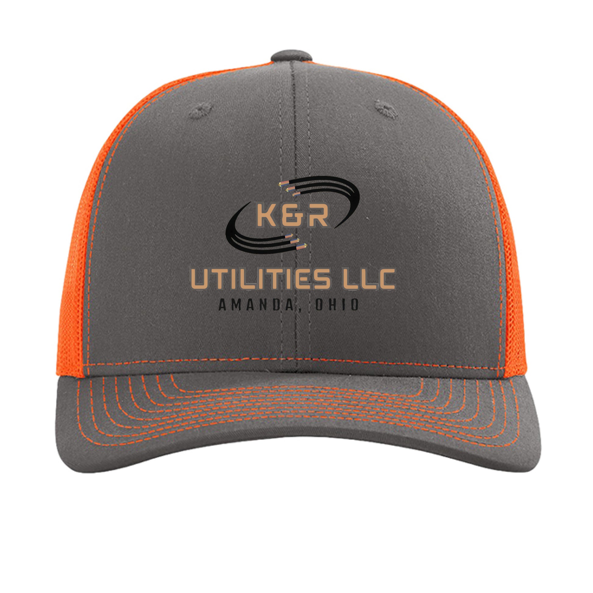 Charcoal/ Neon Orange - FRONT