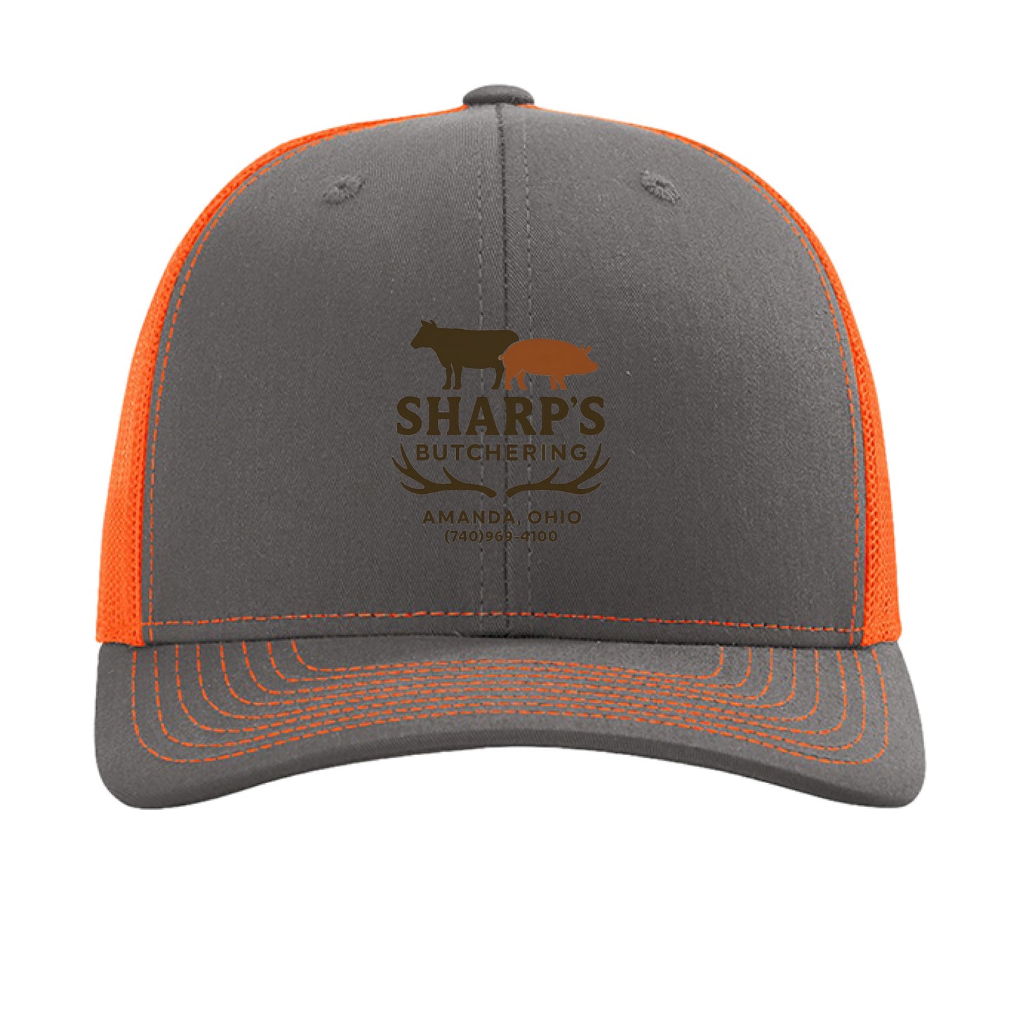 Charcoal/ Neon Orange - FRONT