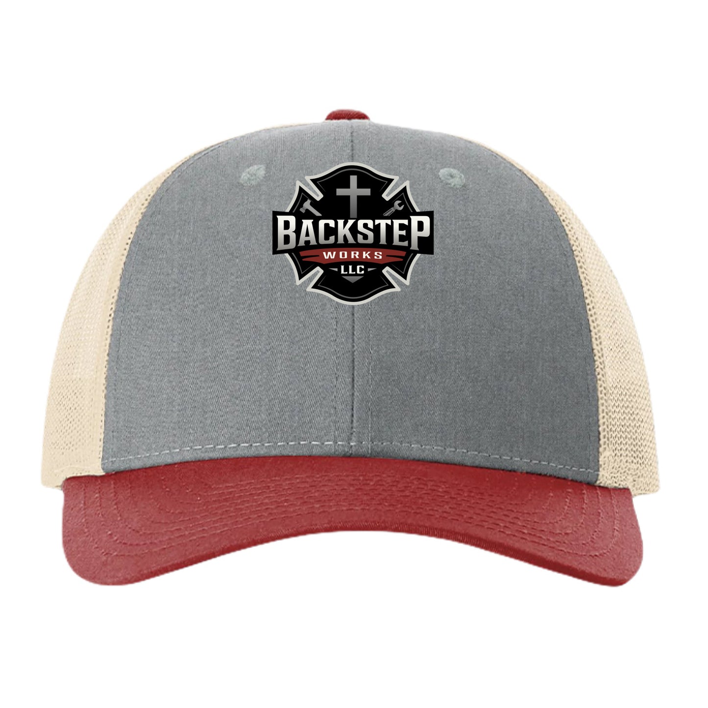 Heather Grey/ Birch/ Cardinal - FRONT