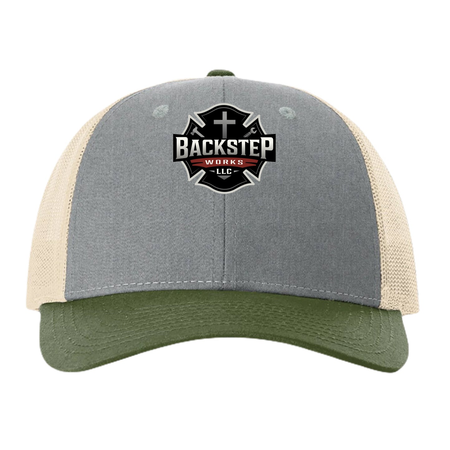 Heather Grey/ Birch/ Army - FRONT