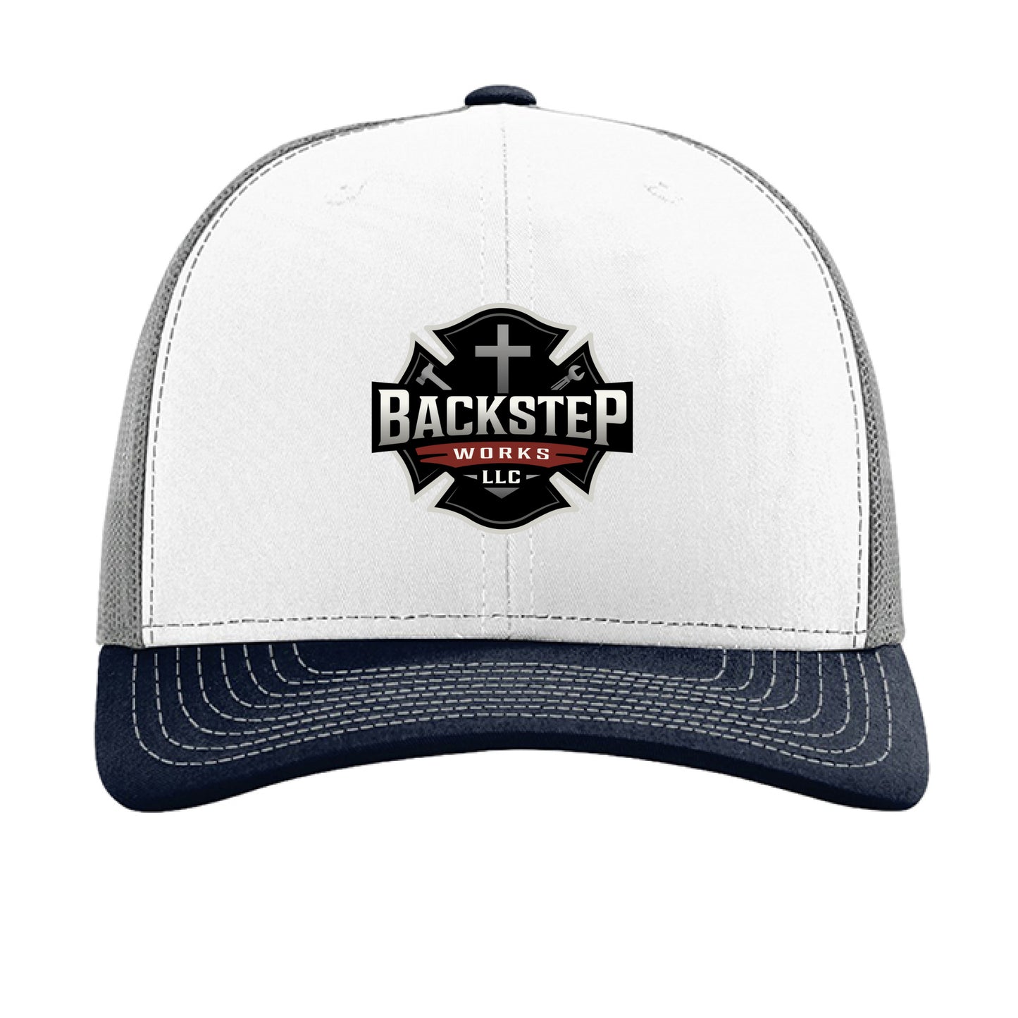 White/ Aluminum/ Navy - FRONT