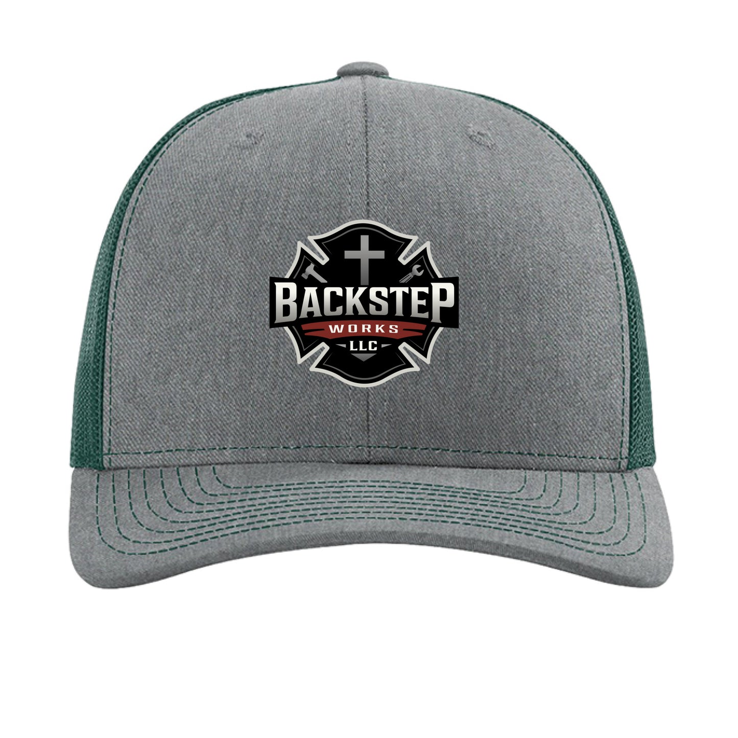 Heather Grey/ Dark Green - FRONT