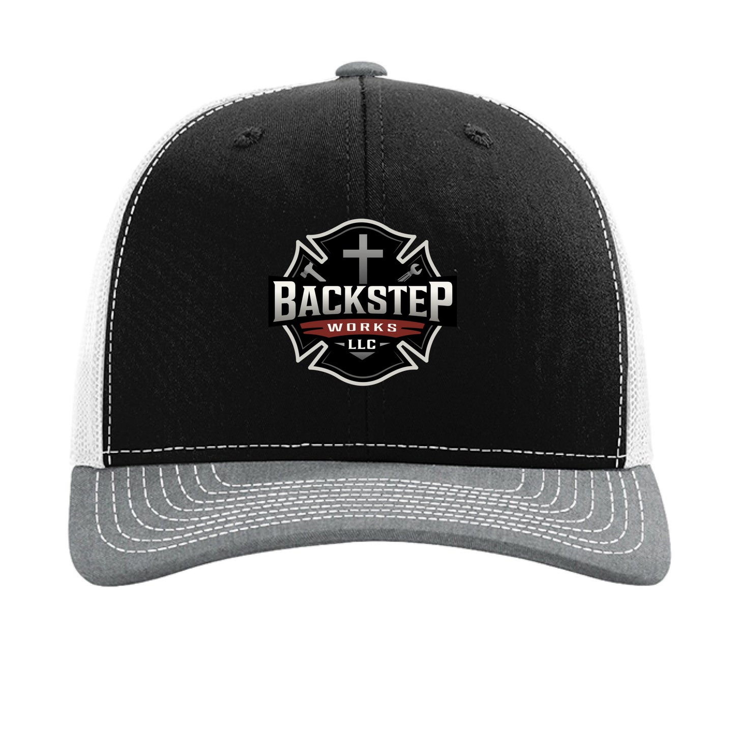 Black/ White/ Heather Grey - FRONT