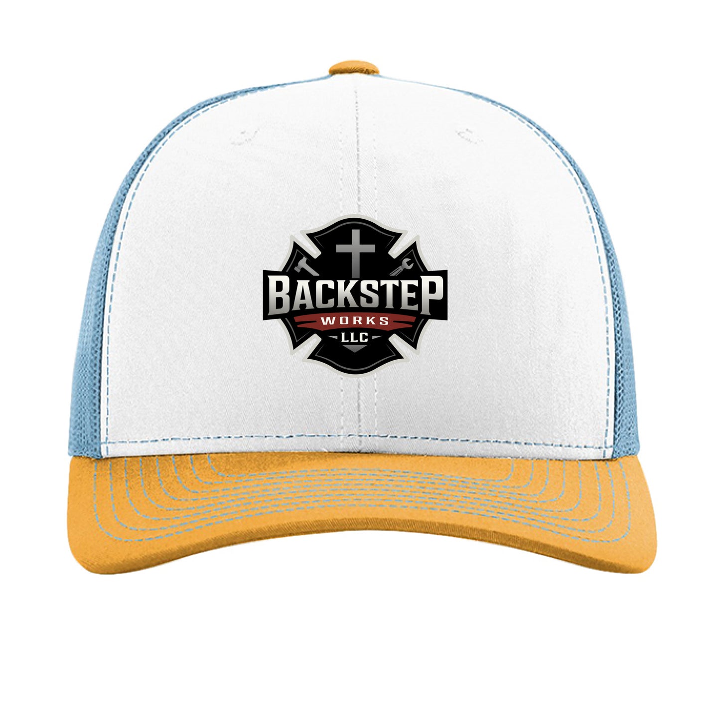 White/ Columbia Blue/ Yellow - FRONT