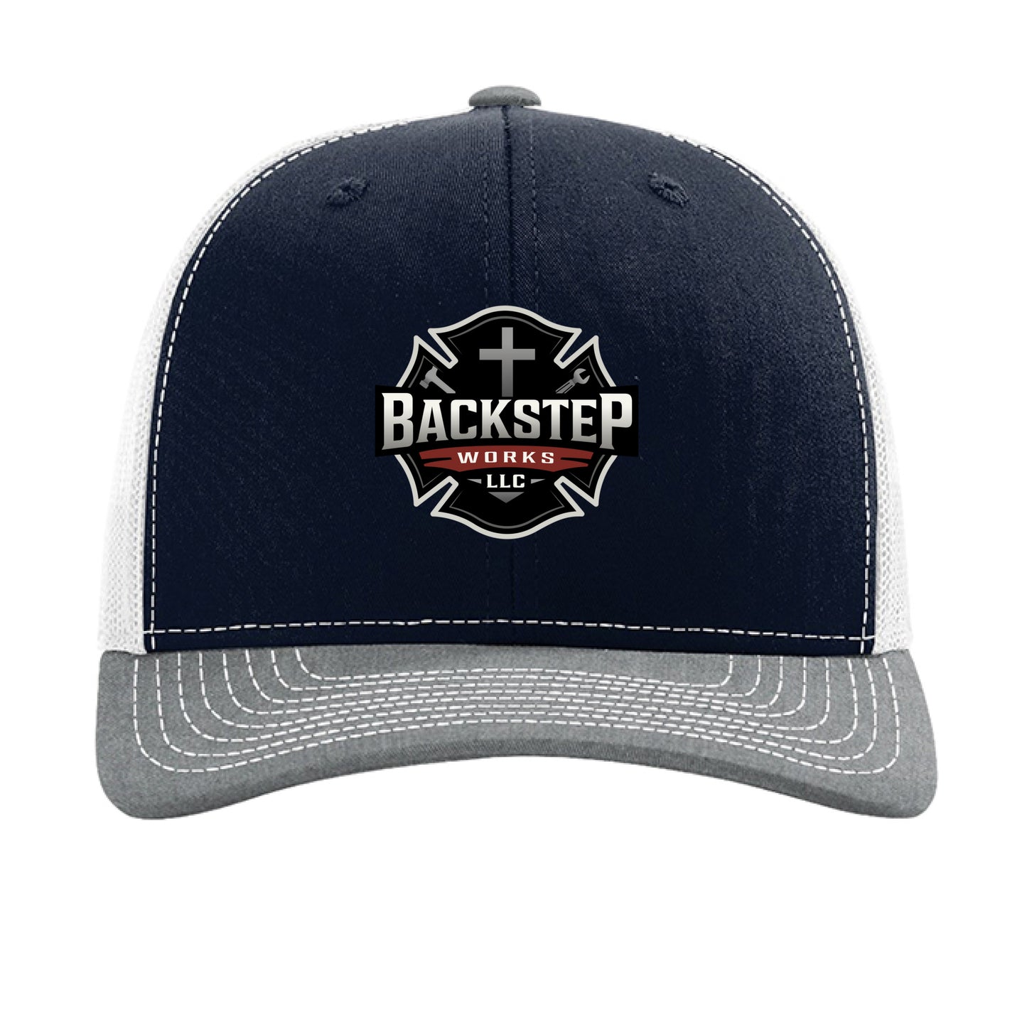 Navy/ White/ Heather Grey - FRONT